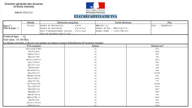 DEB-Etat-recapitulatif-TVA Exemple d’état récapitulatif TVA