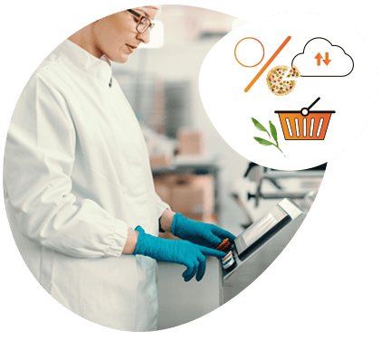 logiciel agroalimentaire IAA - Professionnelle industrie agroalimentaire dans un entrepôt de produits élaborés