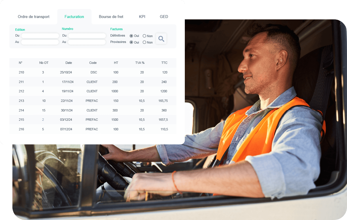 Logiciel de facturation transport adapté aux TPE du transport routier de marchandises