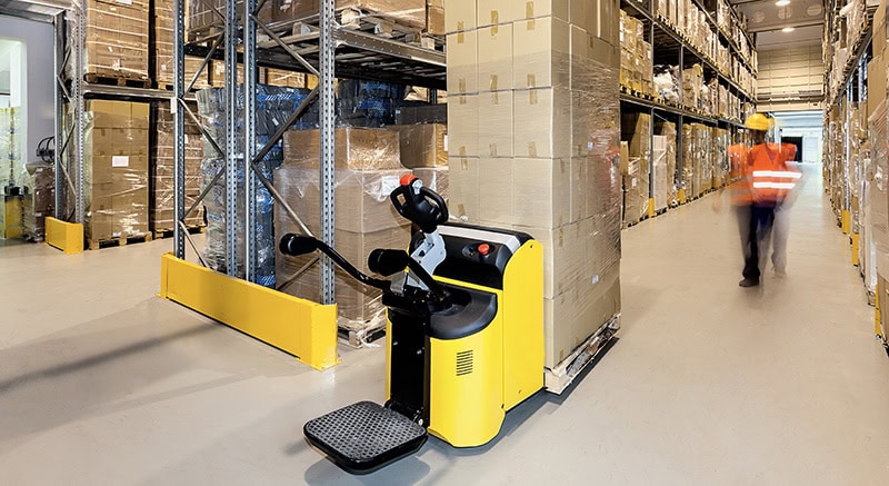 palettisation-illustration Illustration d'une palettisation dans un entrepôt logistique