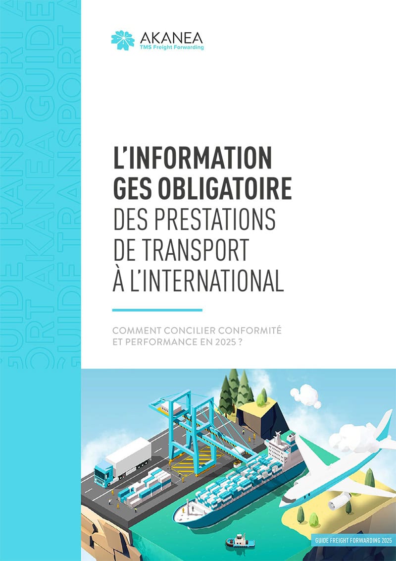 Téléchargez le livre blanc L’information GES obligatoire des prestations de transport à l’international. Comment concilier conformité et performance ?